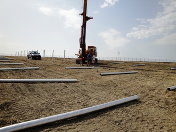 One of three units CZM EM400H piling rigs on hire in Sicily, Italy supplied by AGD Equipment