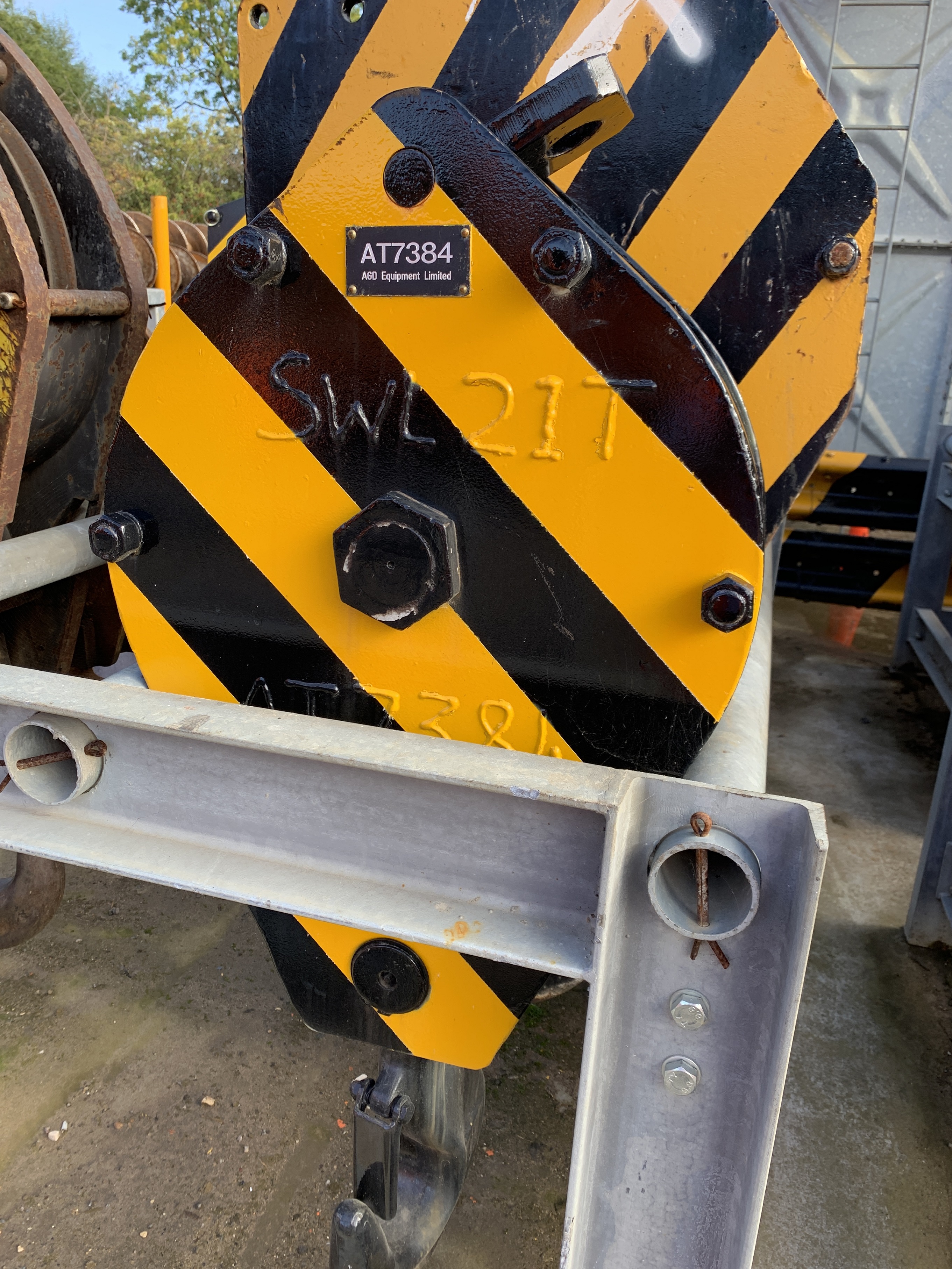 Used 21 tons single sheave hook block for sale