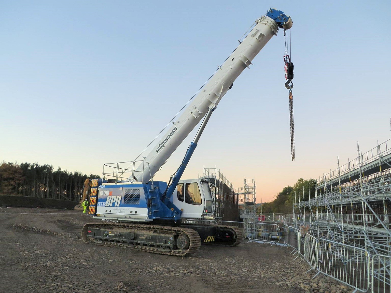 New Sennebogen telescopic crawler cranes for BPH Equipment!