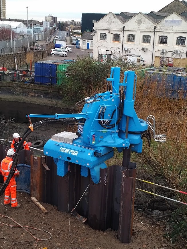 Giken F201 silent piler on hire in London