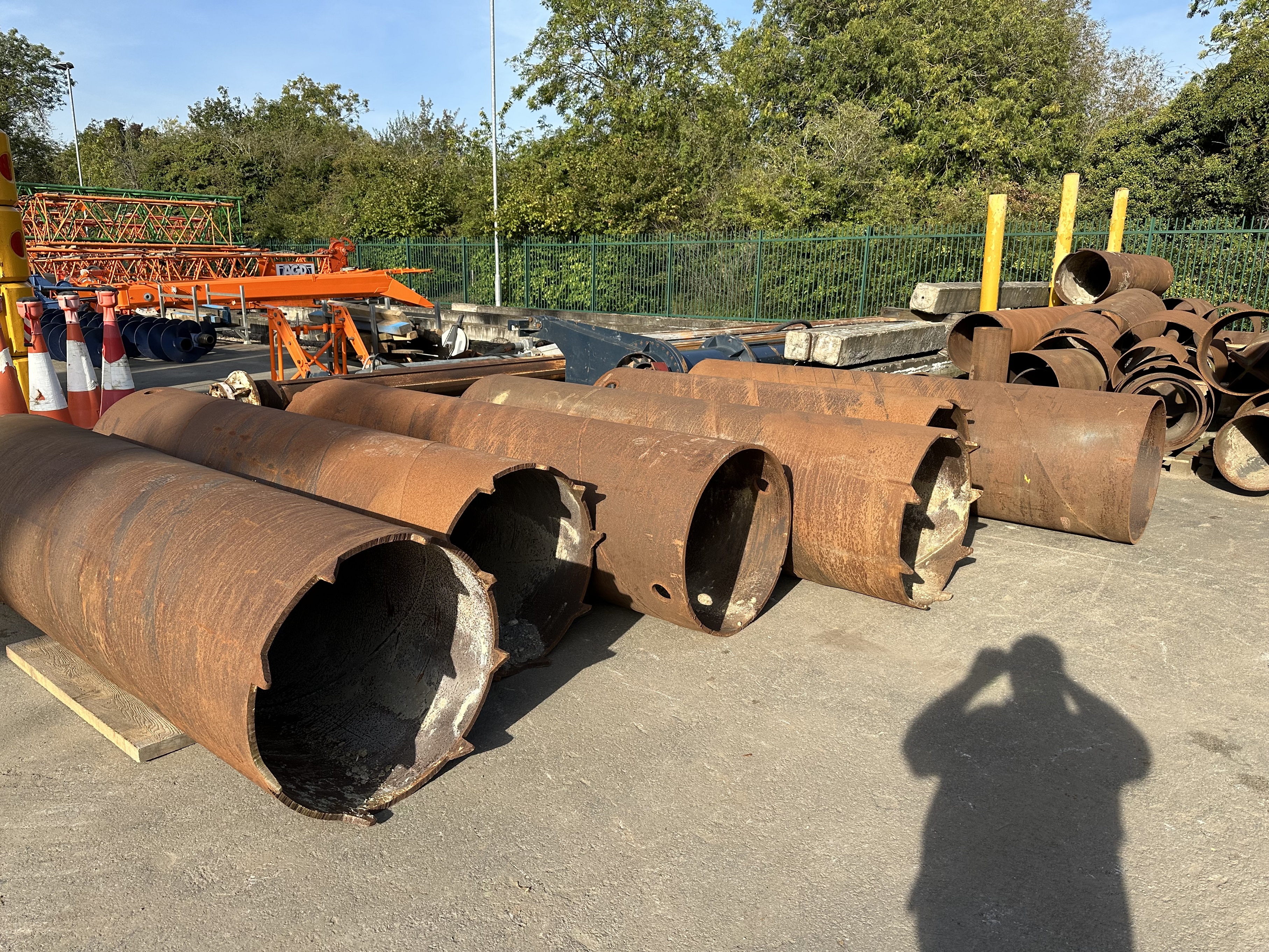 Used 833 mm dia pile casings for sale