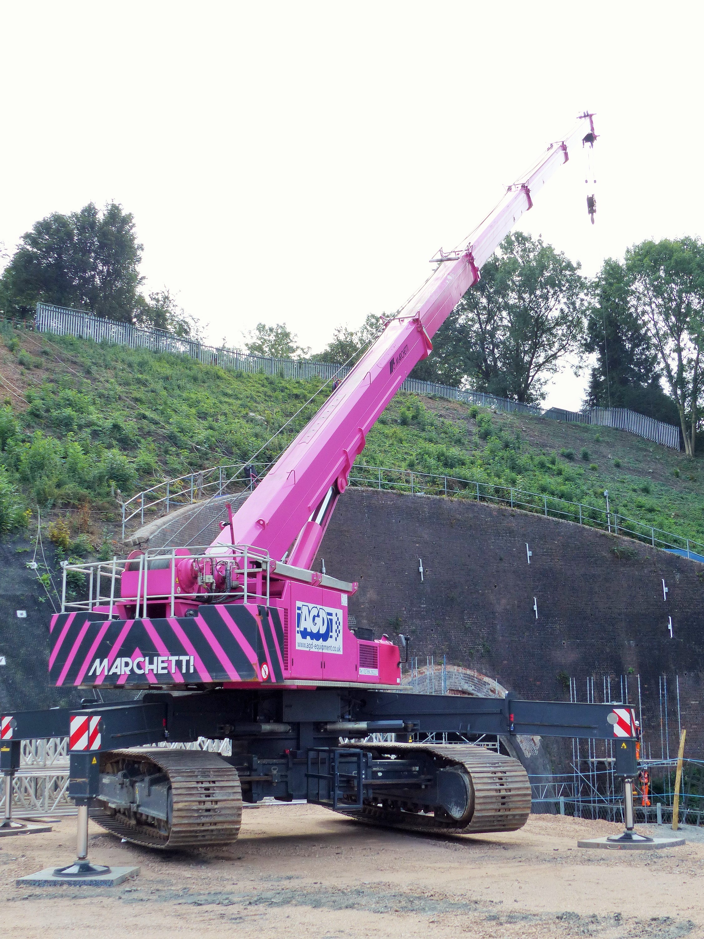 Marchetti Sherpa 70 tons telescopic crawler crane for hire