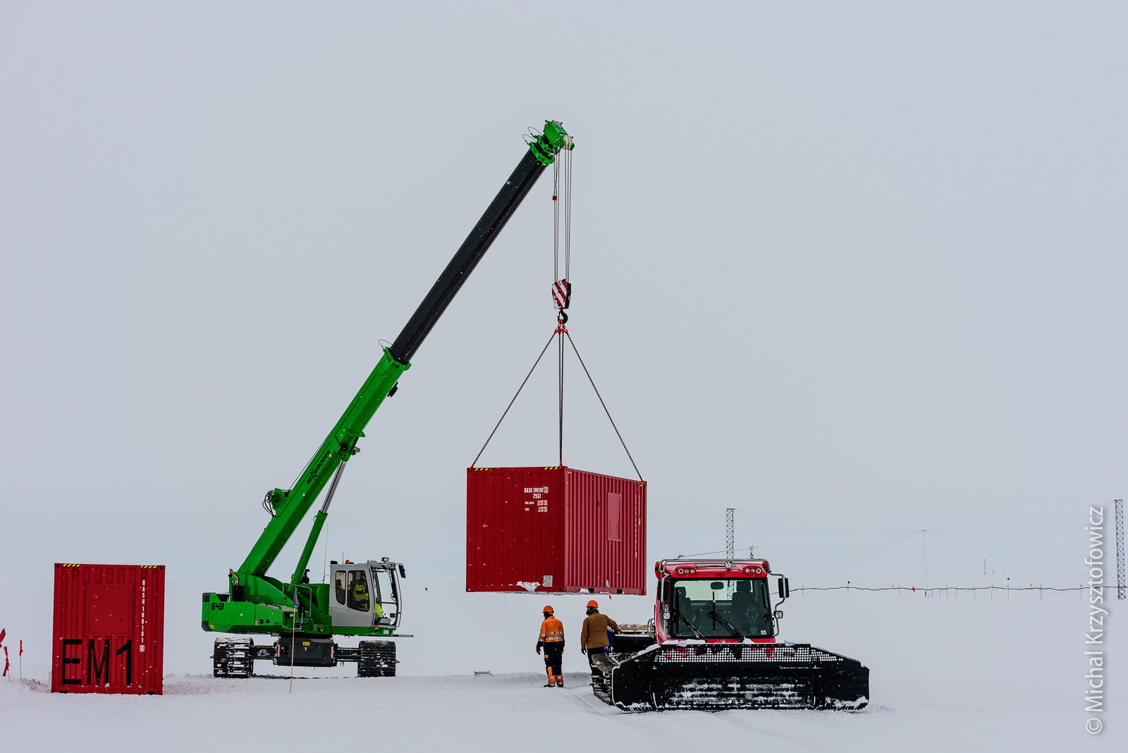 Sennebogen 643R telescopic crawler crane sold to Antarctica