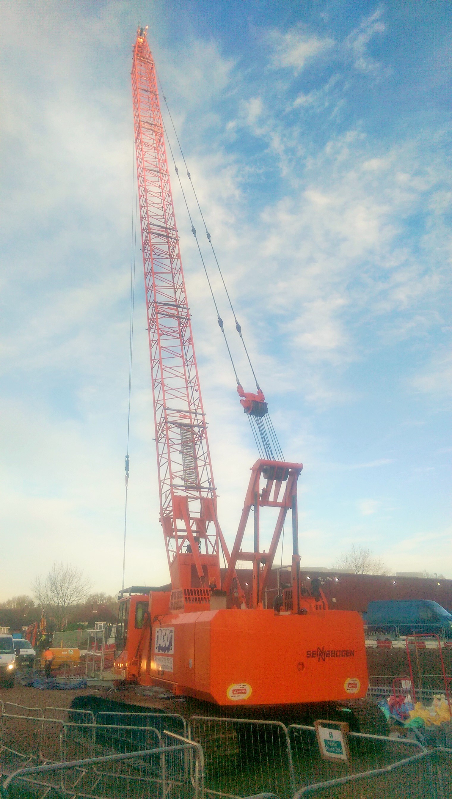 Sennebogen 650HD crawler crane on hire