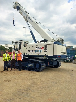 New machine deliveries! Sennebogen 653R telescopic crawler crane to Fussey Piling