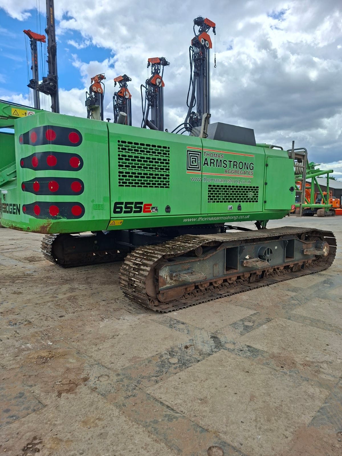 Used Sennebogen 655E dragline for sale