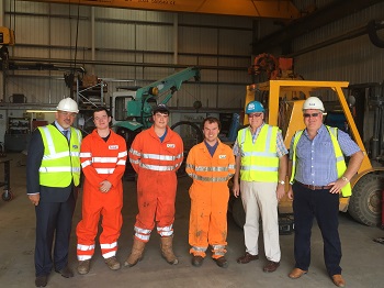 Apprentice plant mechanics at AGD Equipment