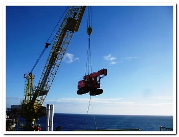 IHI CCH50T mini crane sold to customer in Caribbean