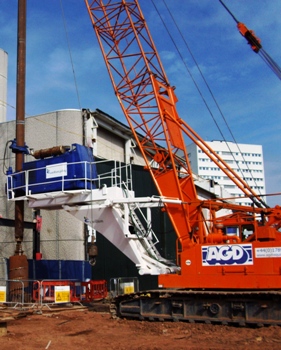IHI DCH700 HD crawler crane on hire to Carillion Piling for rig application
