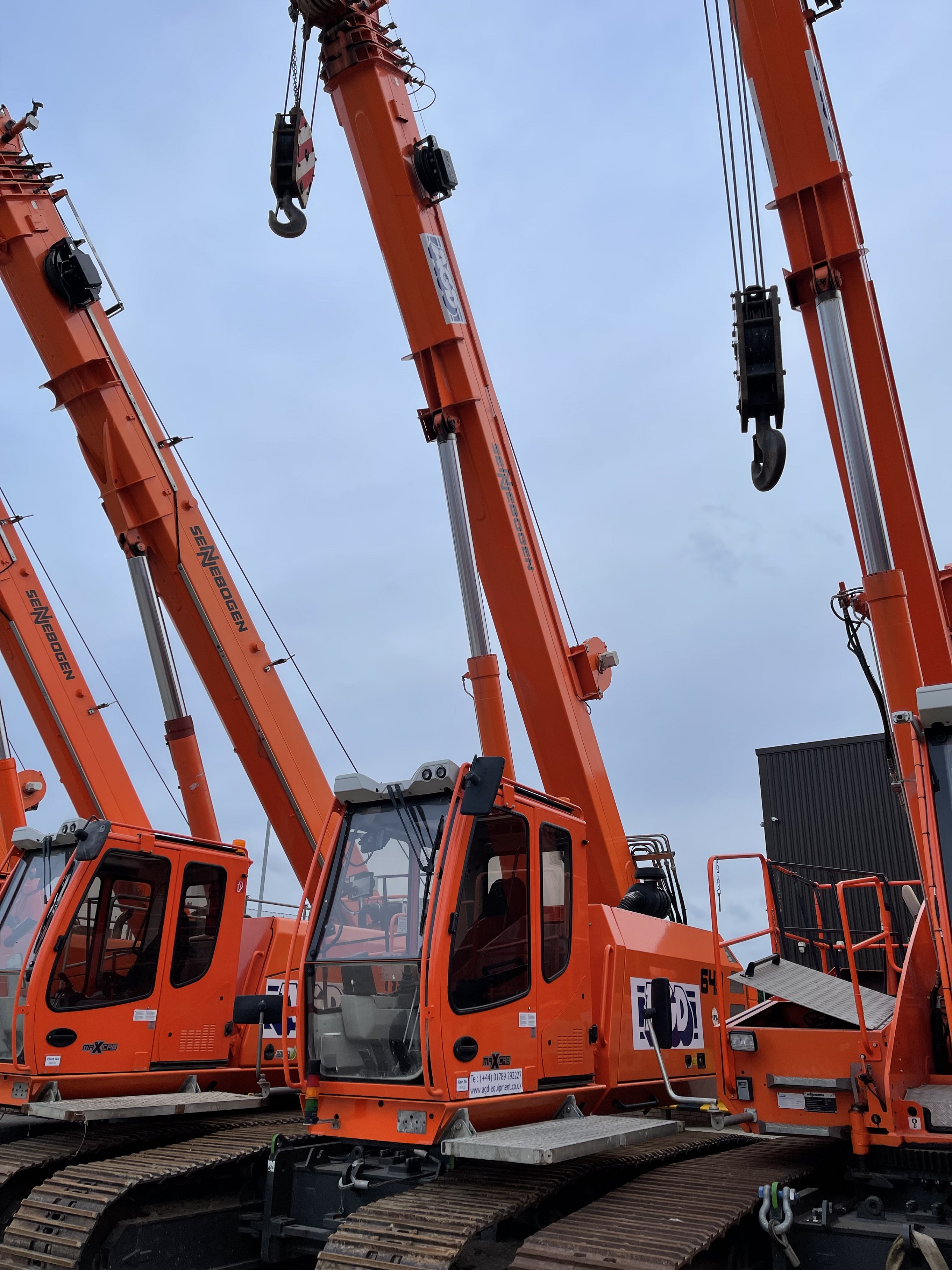 Used Sennebogen 643R 40 tons telescopic crawler crane for sale