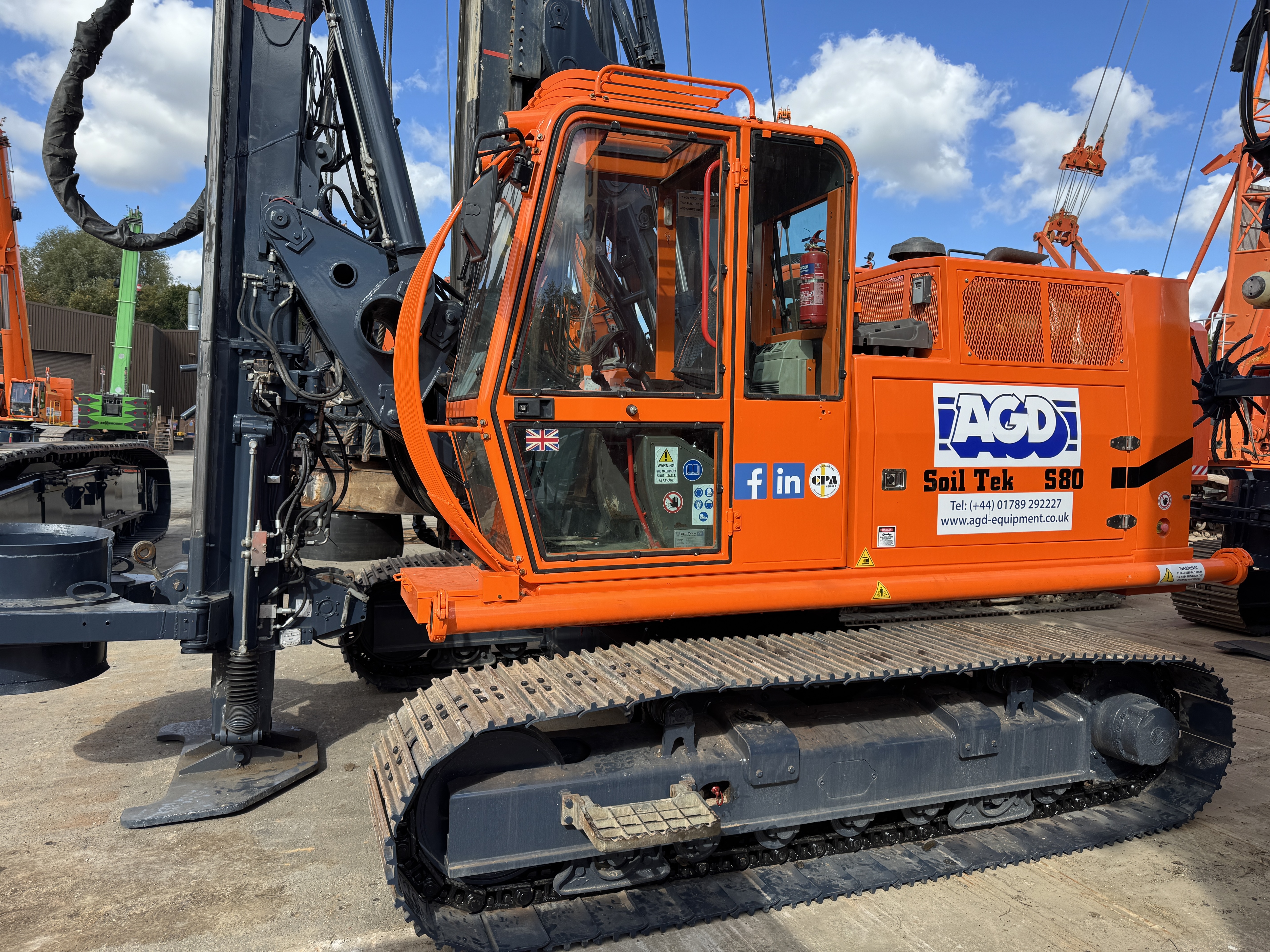 Used Soiltek S80 CFA piling rig for sale