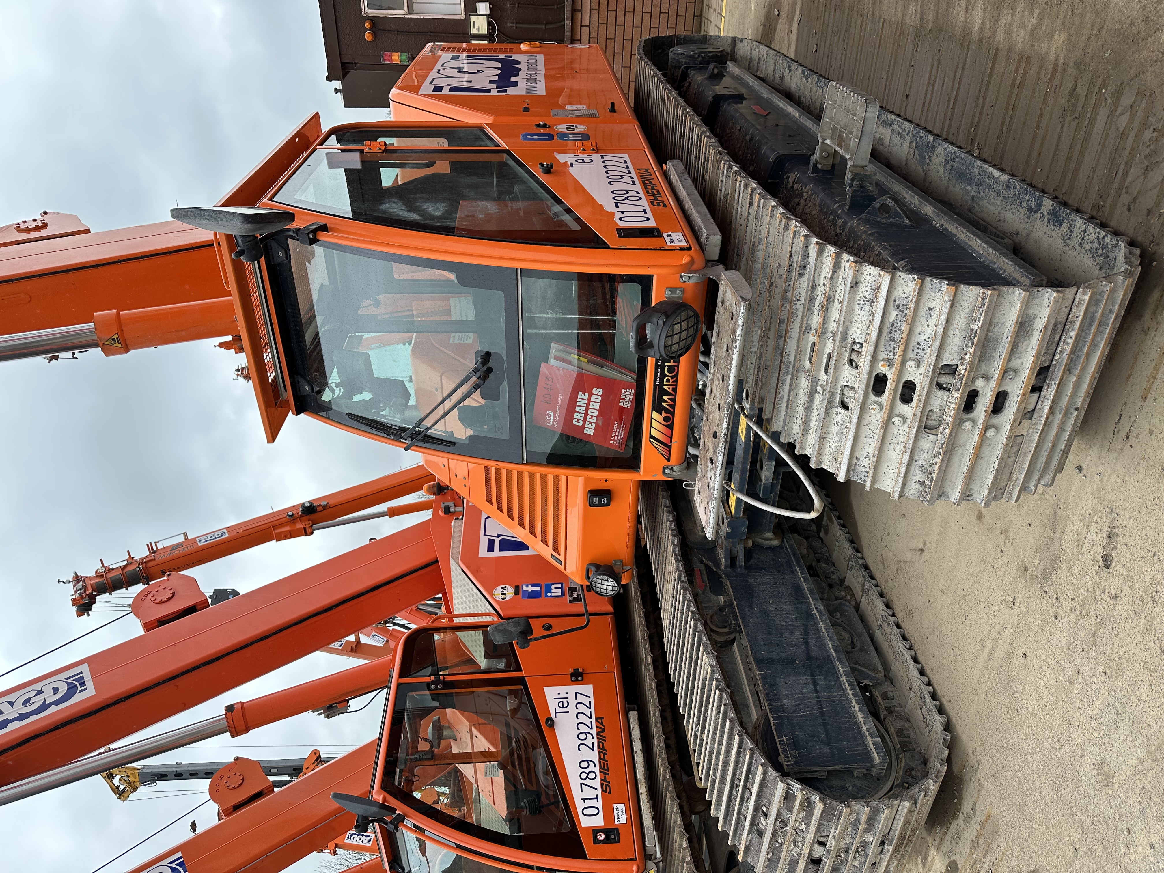 Used Marchetti CW25.35 Sherpina 25 tons telescopic crawler crane for sale 