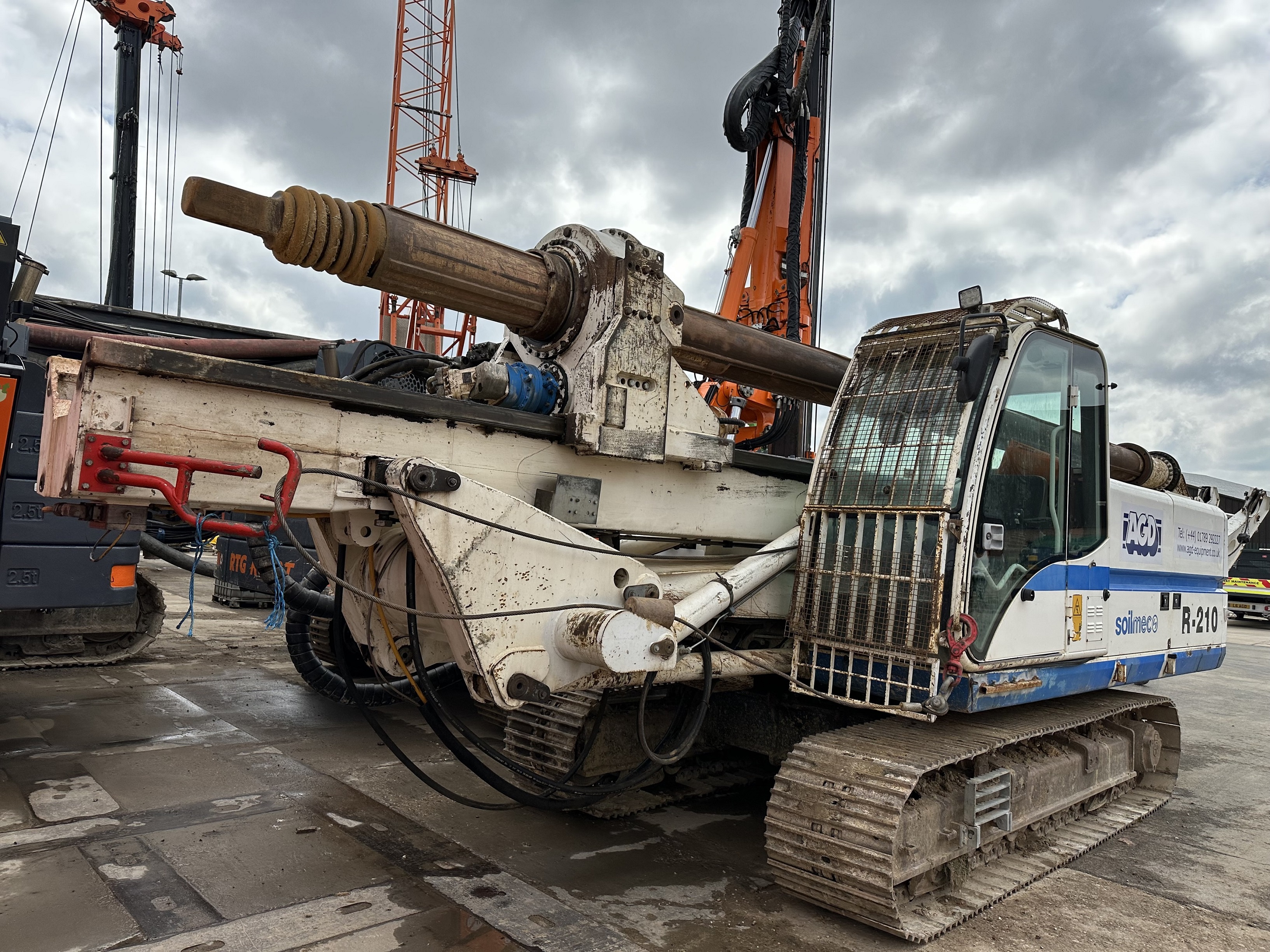 Used Soilmec R210 CFA & rotary piling rig for sale