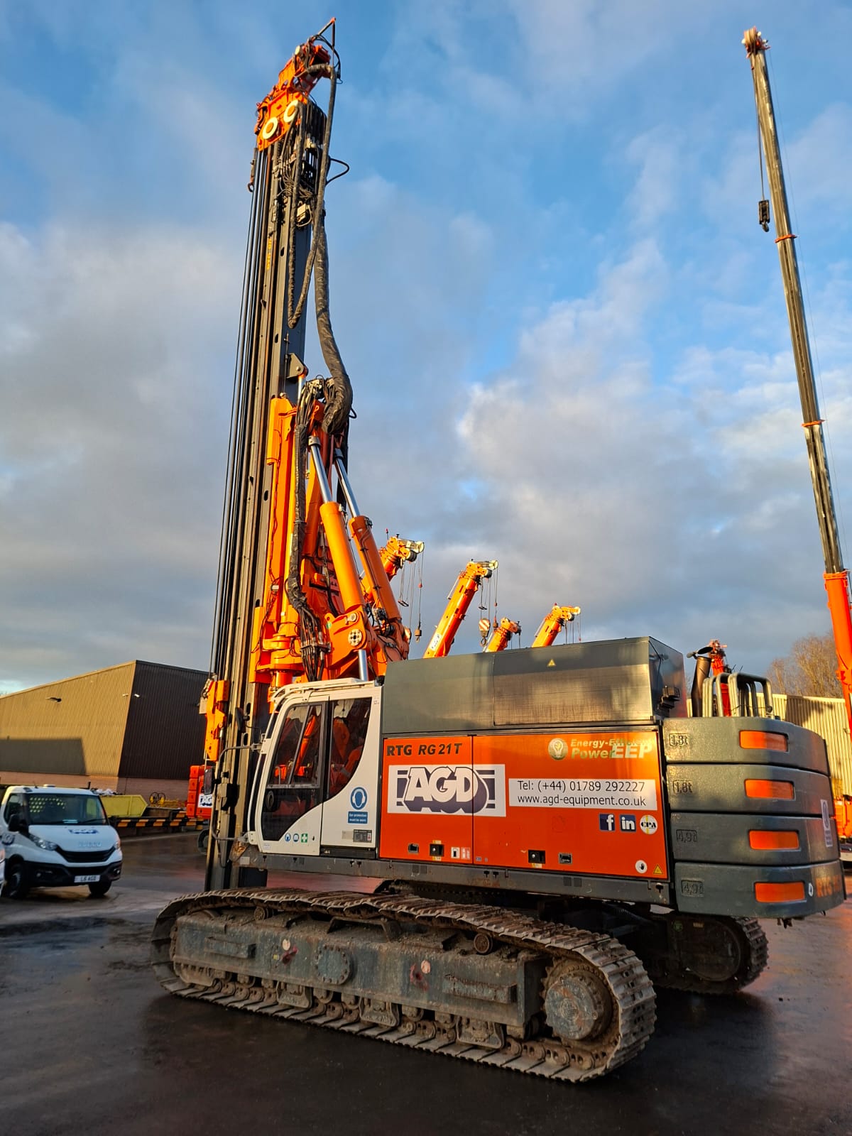 Used RTG RG21T telescopic leader rig for sale