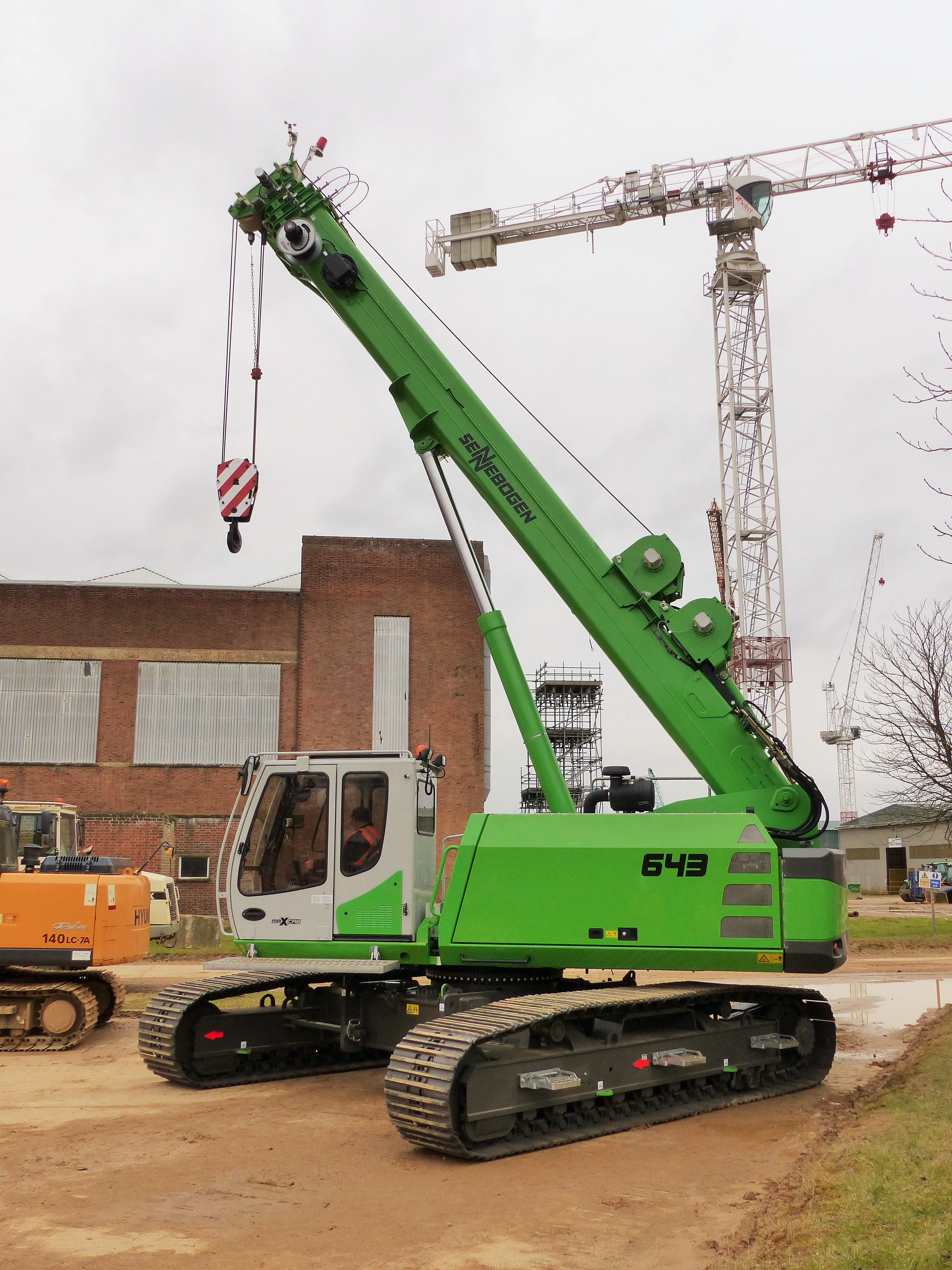 Sennebogen 643R telescopic crawler crane
