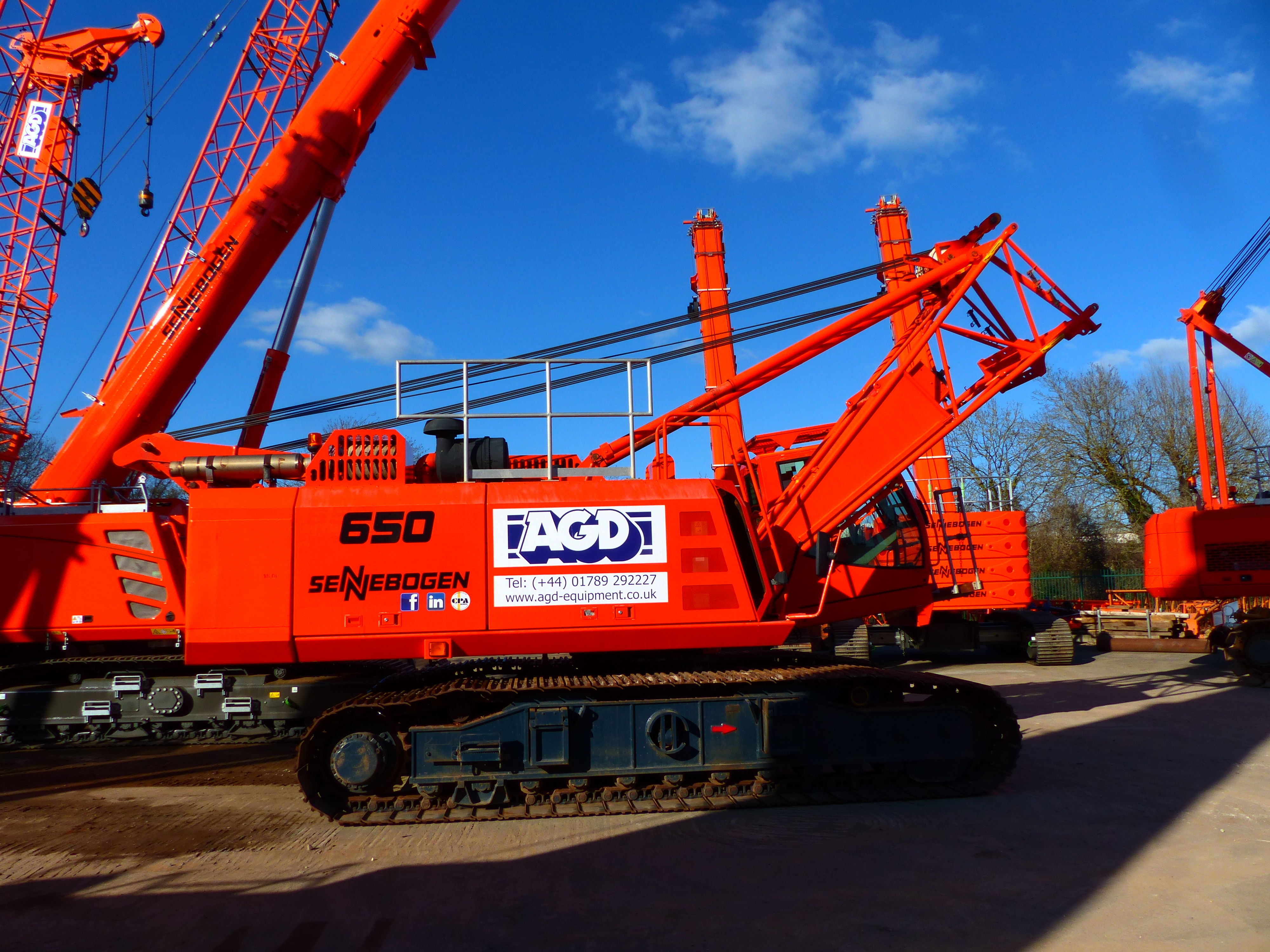 Used Sennebogen 650HD 50 tons crawler crane for sale