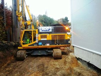 Restricted Access Sheet Piling in Middlewich, Cheshire