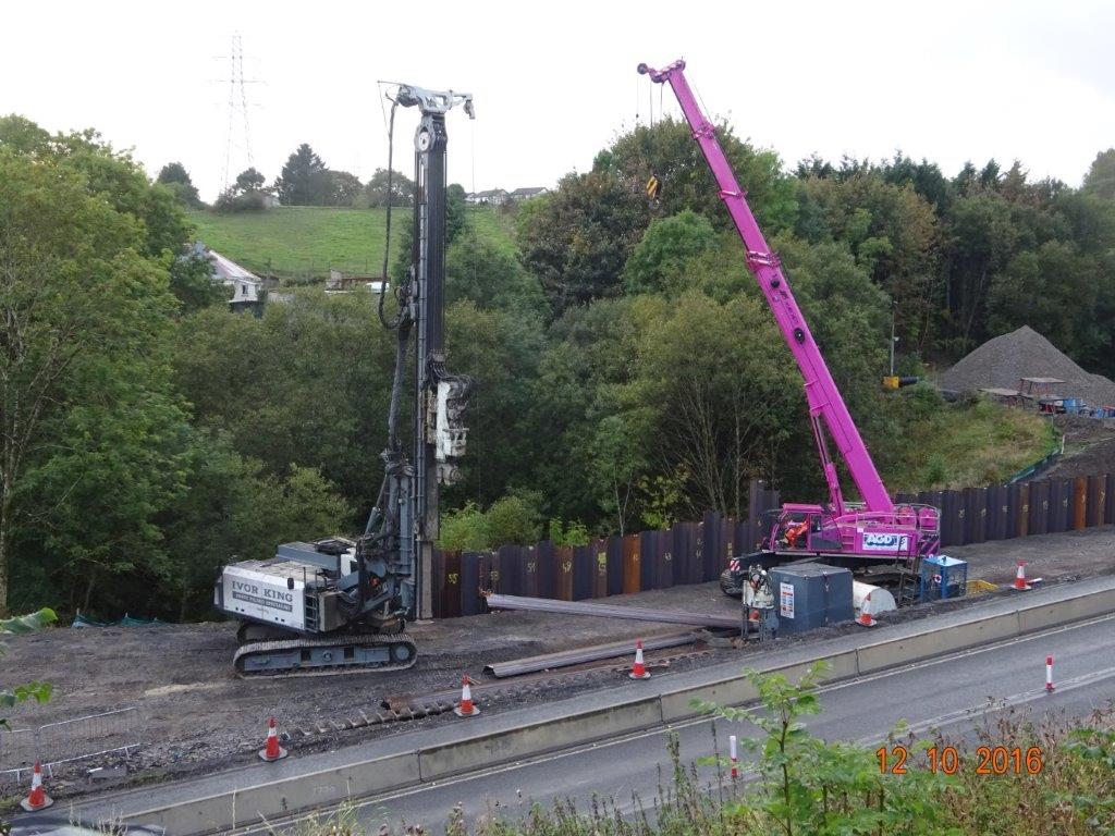 Marchetti Sherpa 70 tons tele crawler crane on hire in Wales